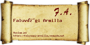 Faluvégi Armilla névjegykártya